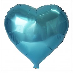 Шарик (45см) Сердечко голубое